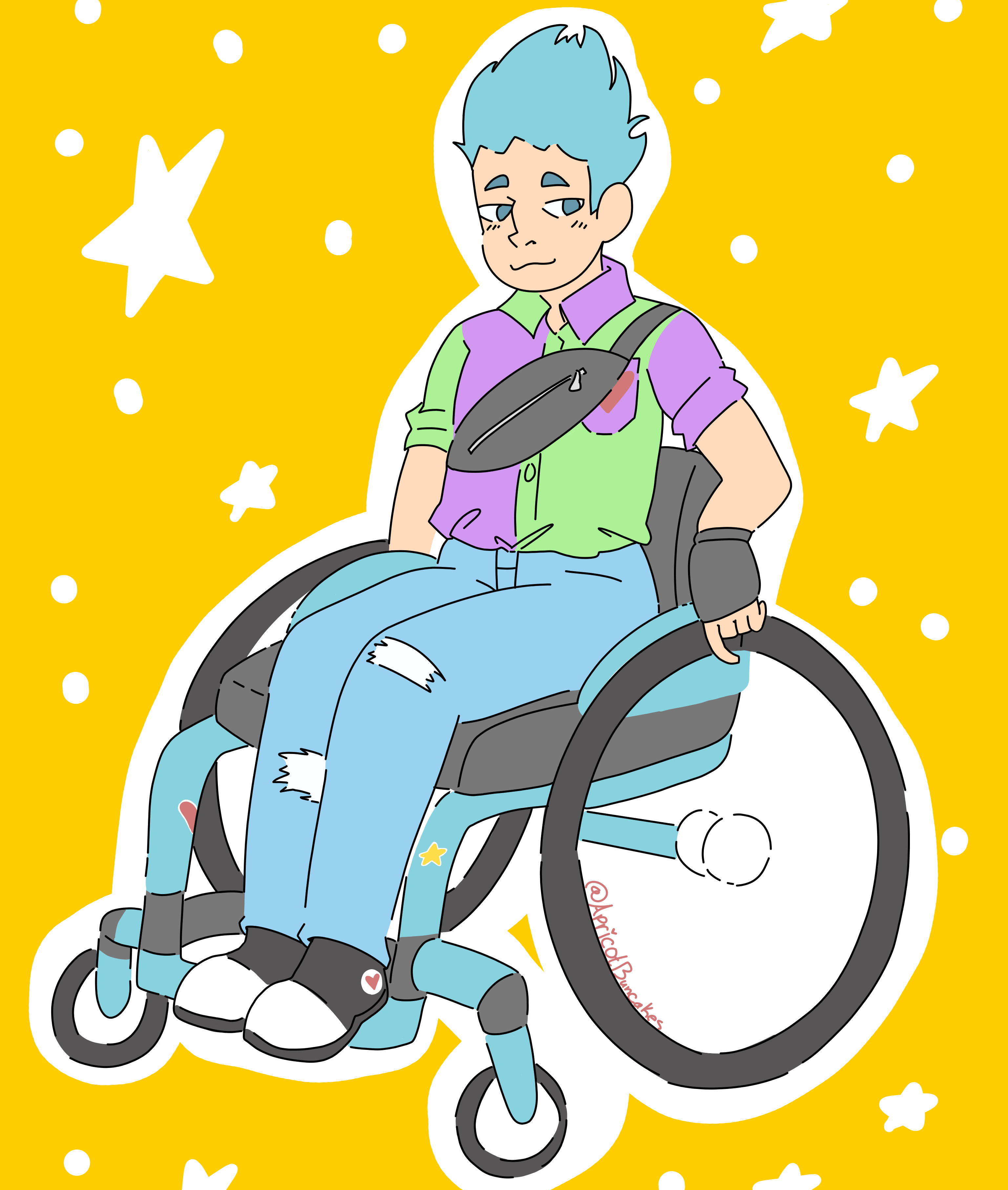 Apricot in a Wheelchair